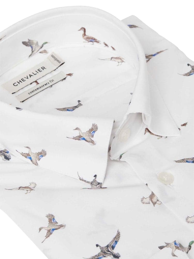 Danson Contemporary Fit Shirt Men Ducks in a row, view: 3