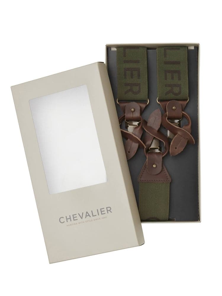 Chevalier Logo Suspenders Dark Green, view: 1
