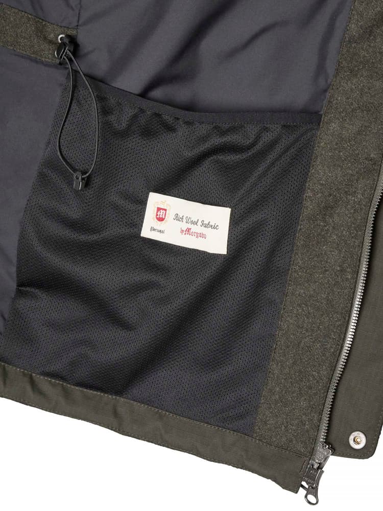 Loden Wool Jacket Men 2.0 Dark Green Melange, view: 9