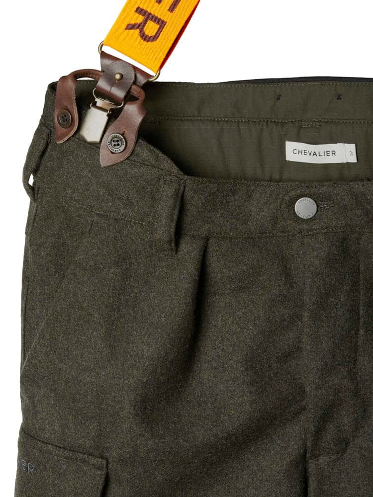 Loden Wool Pants Men 2.0 Dark Green Melange, view: 3