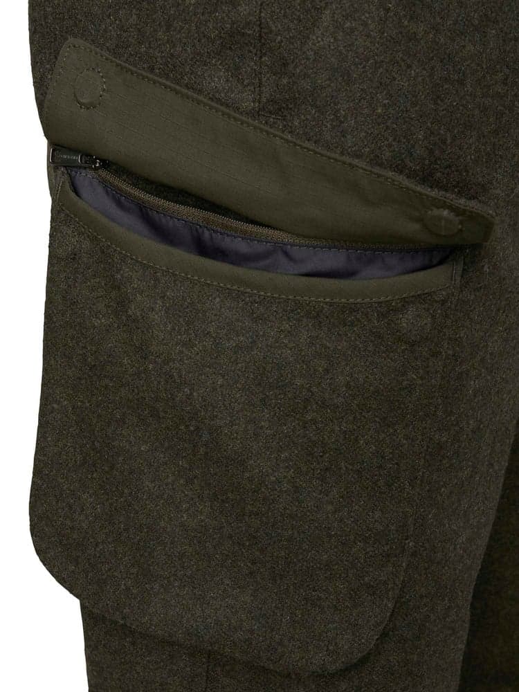 Loden Wool Pants Men 2.0 Dark Green Melange, view: 4
