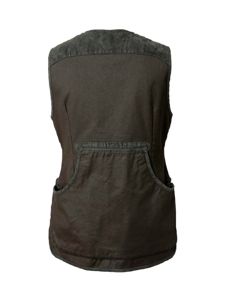 Vintage Dogsport Vest Women Leather Brown, view: 2