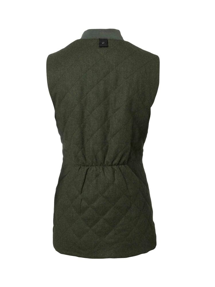 Allington Fill100 Tweed Vest Women Dark Green, view: 1
