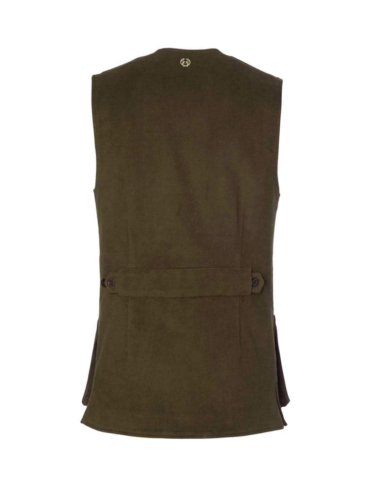 Preston Moleskin Shooting Vest Men Forest Green, view: 2