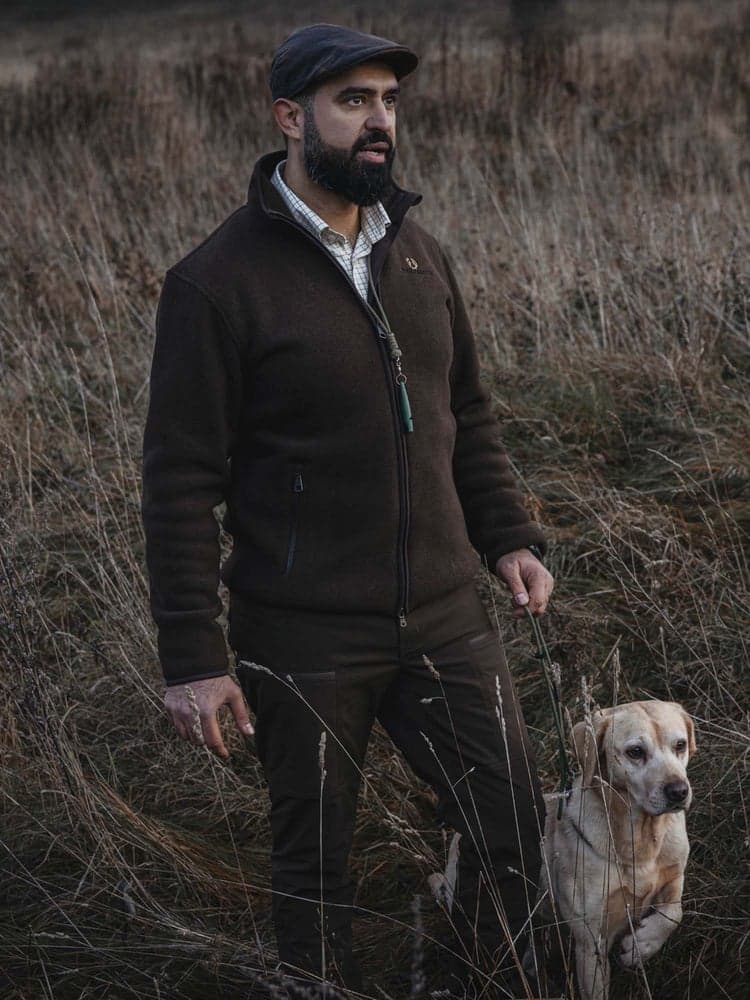 Mainstone Fleece Jacket Men Brown, view: 1