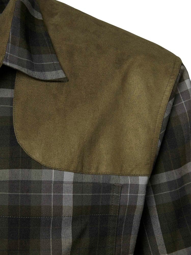 Chill Shooting Fit Coolmax Shirt Men Fern Green Checked, view: 4