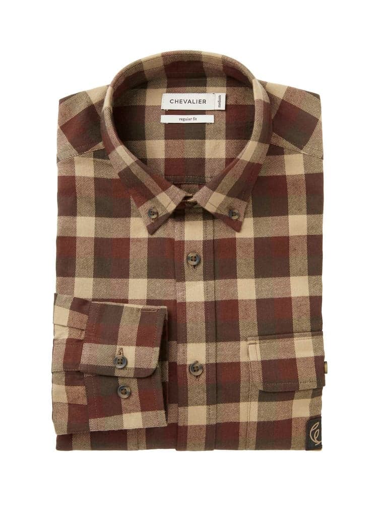 Heron Flannel Shirt Men Holly Green Checked, view: 2
