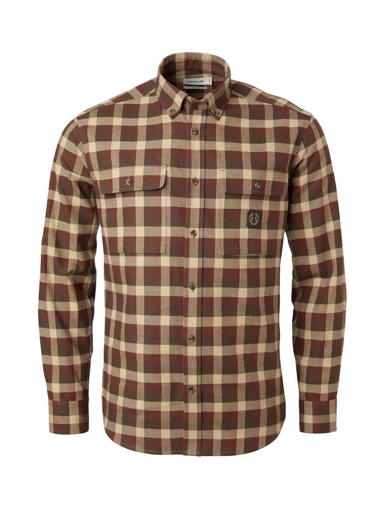 Heron Flannel Shirt Men Holly Green Checked, view: 0