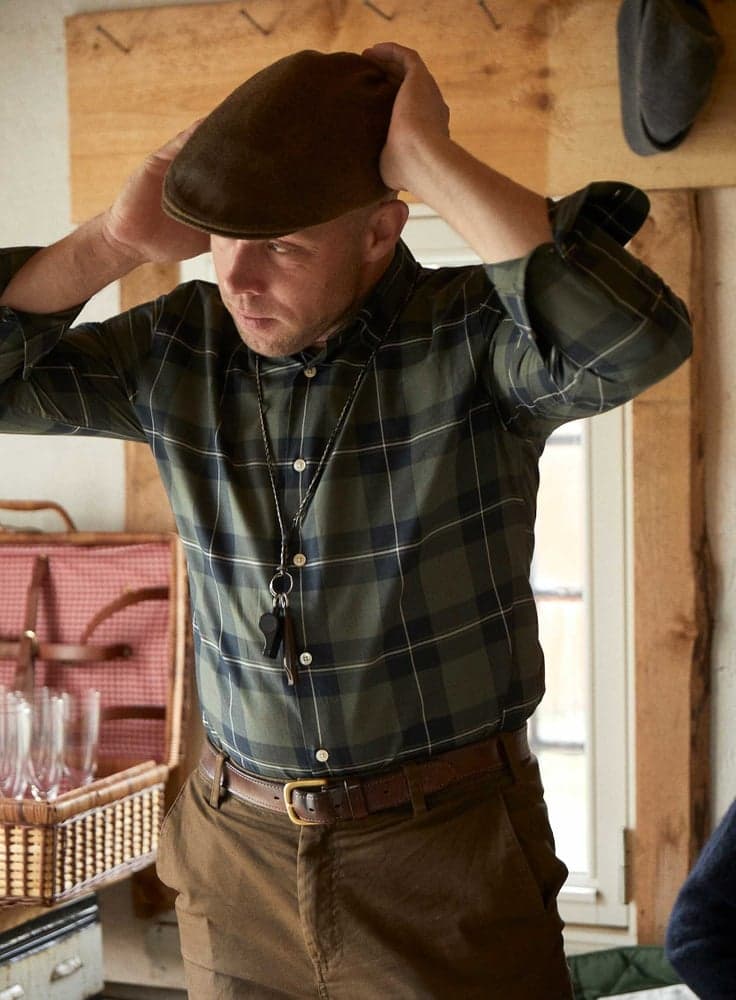 Carlton Contemporary Fit Shirt Men Chevalier Check Dark, view: 1