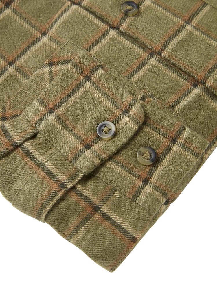Ferret Flannel Shirt Junior Field Green Checked, view: 5