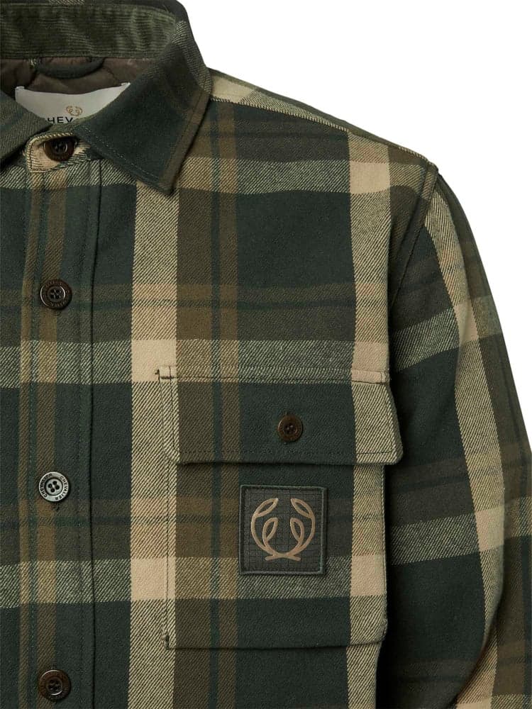 Axe Overshirt Men Green Checked, view: 2