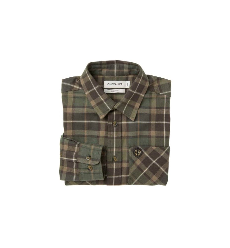 Teal Light Flannel Shirt Junior Hemlock Green Checked, view: 4