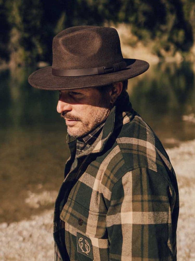 Skye Wool Hat Leather Brown, view: 1