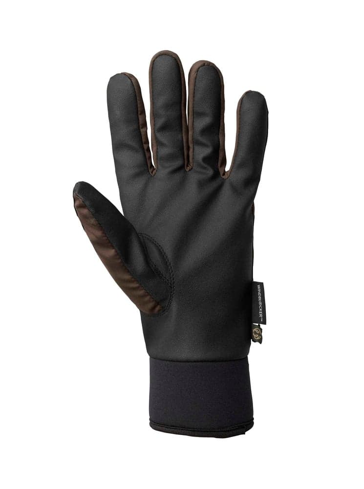 Windblocker Warm Shooting Gloves Leather Brown, view: 2
