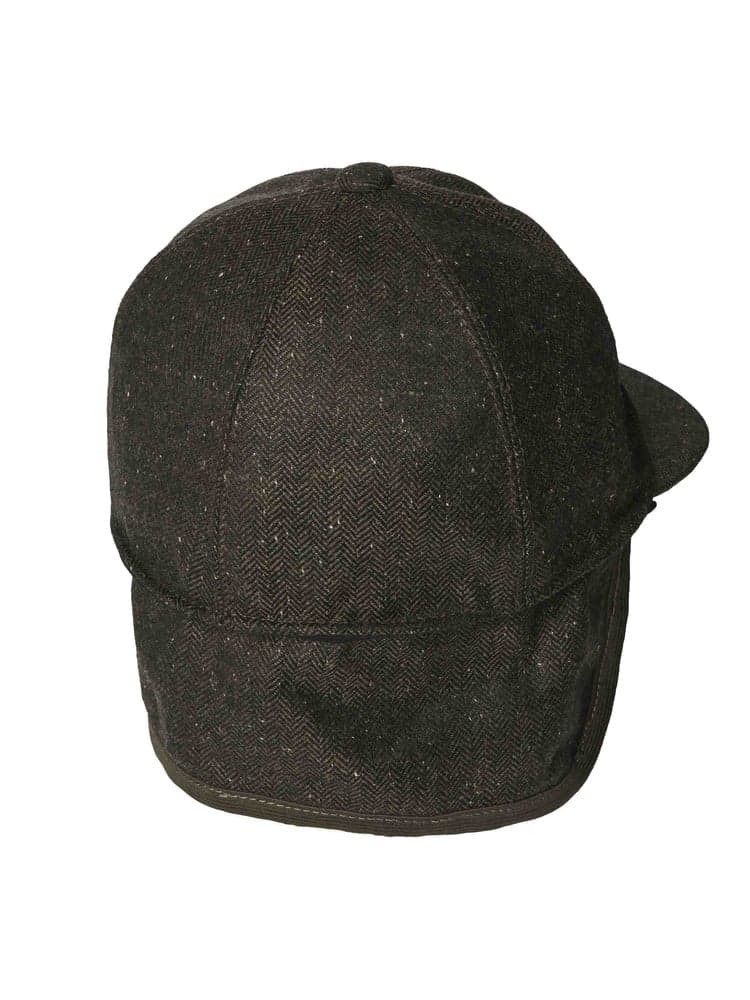 Blake Cap Dark Green Herringbone, view: 3