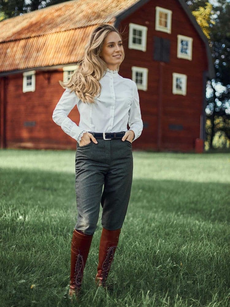 Ana Tweed Breeks Women Misty Green, view: 1