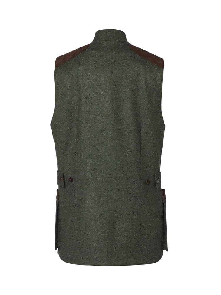Henry Shooting Tweed Vest Men Misty Green, view: 2