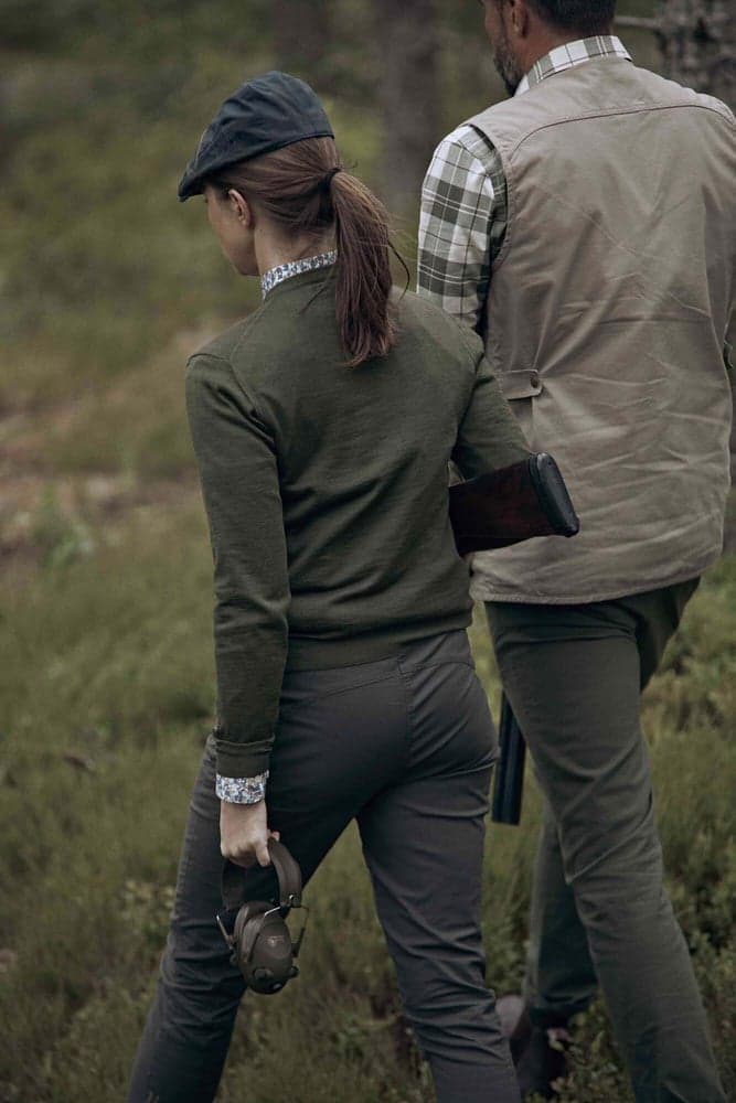 Blaise V-Neck Merino Pullover Women Pine Green, view: 2