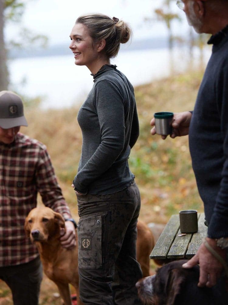 Haven Longsleeve Wool Top Women Dark Midnight Pine, view: 1