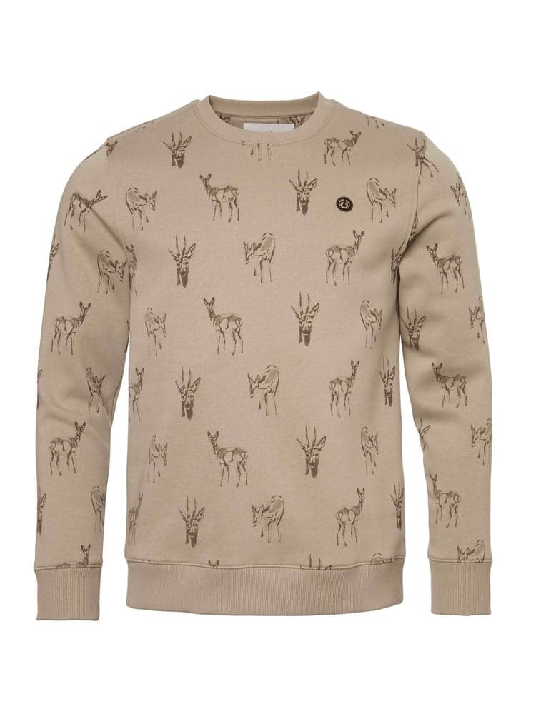 Deer Sweatshirt Men Close up Deer, view: 0