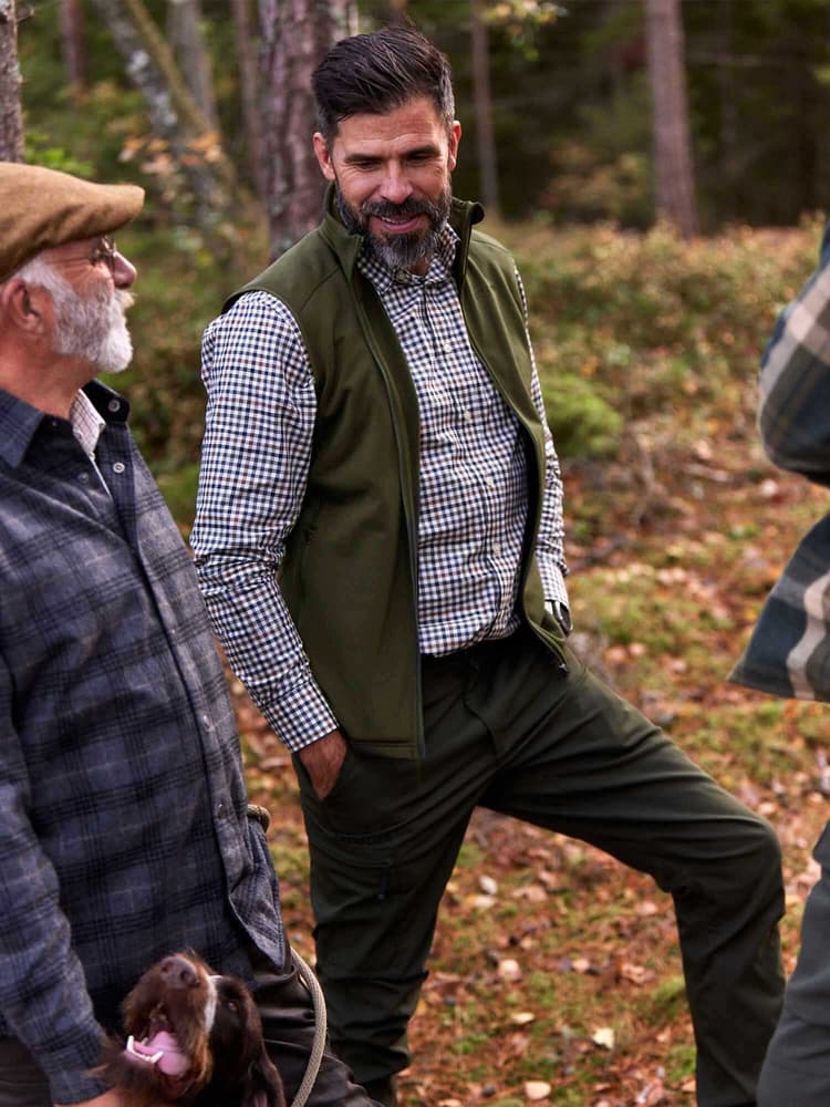 Lenzie Technostretch Vest Men Dark Green, view: 1