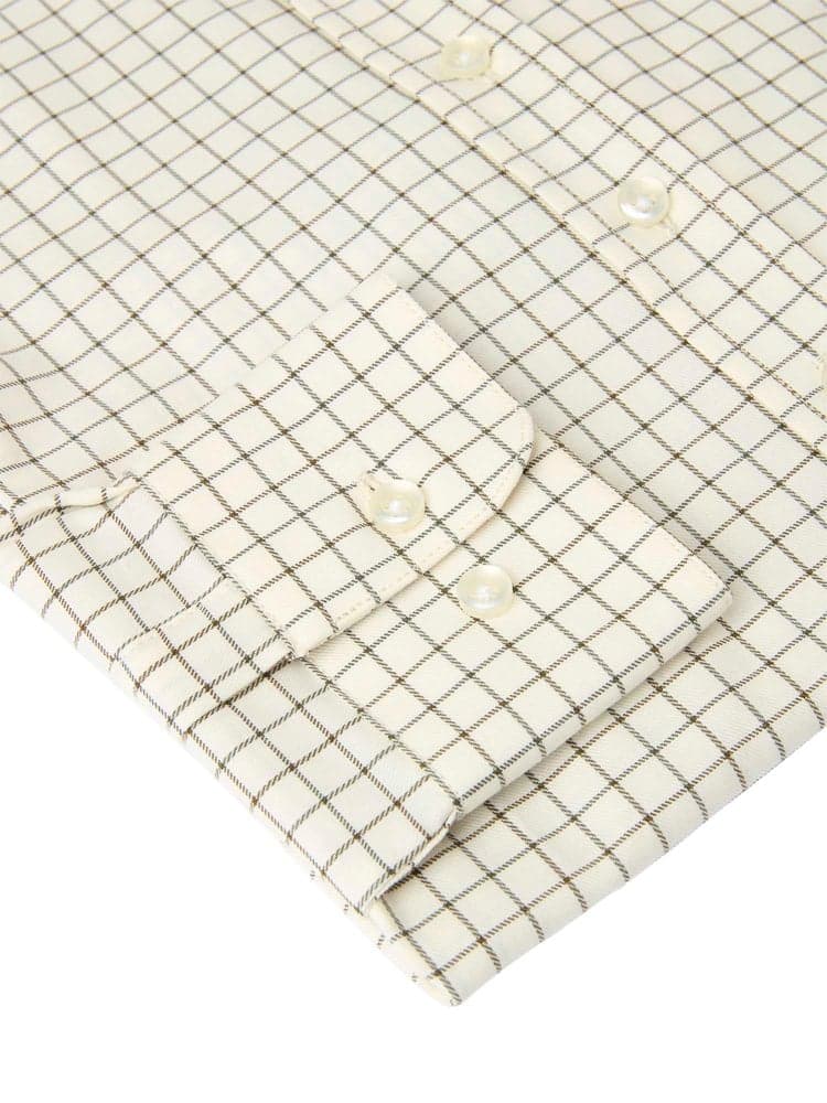 Baron Shooting Fit Stretch Shirt Men Highland Green Tattersall, view: 5