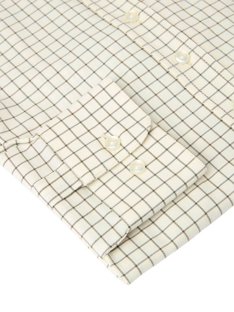 Baron Shooting Fit Stretch Shirt Men Stormy Blue Tattersall, view: 4