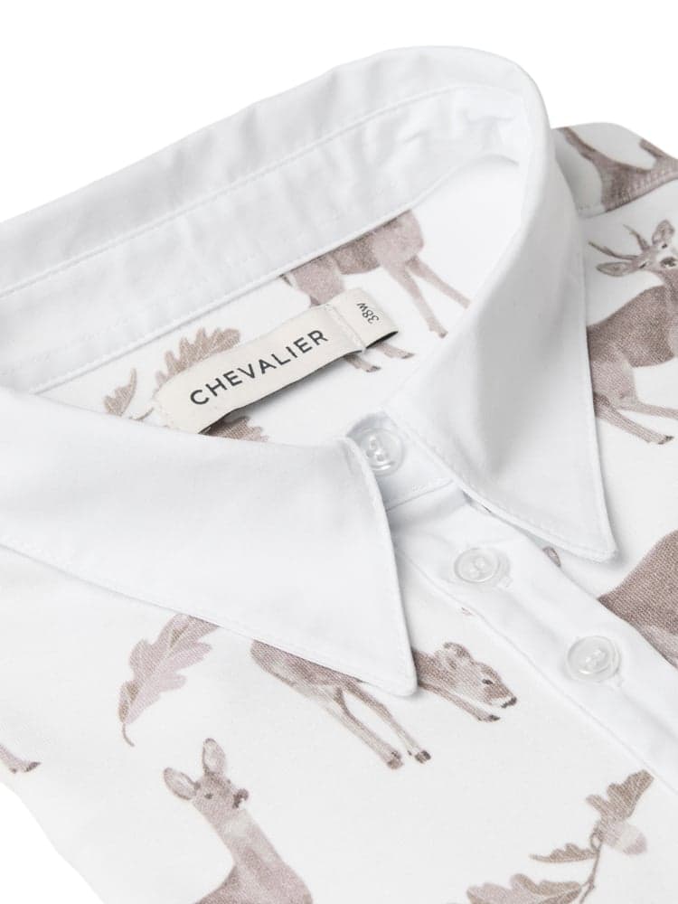 Leslie Half Placket Jersey Shirt Women Oh Deer Pink, view: 2