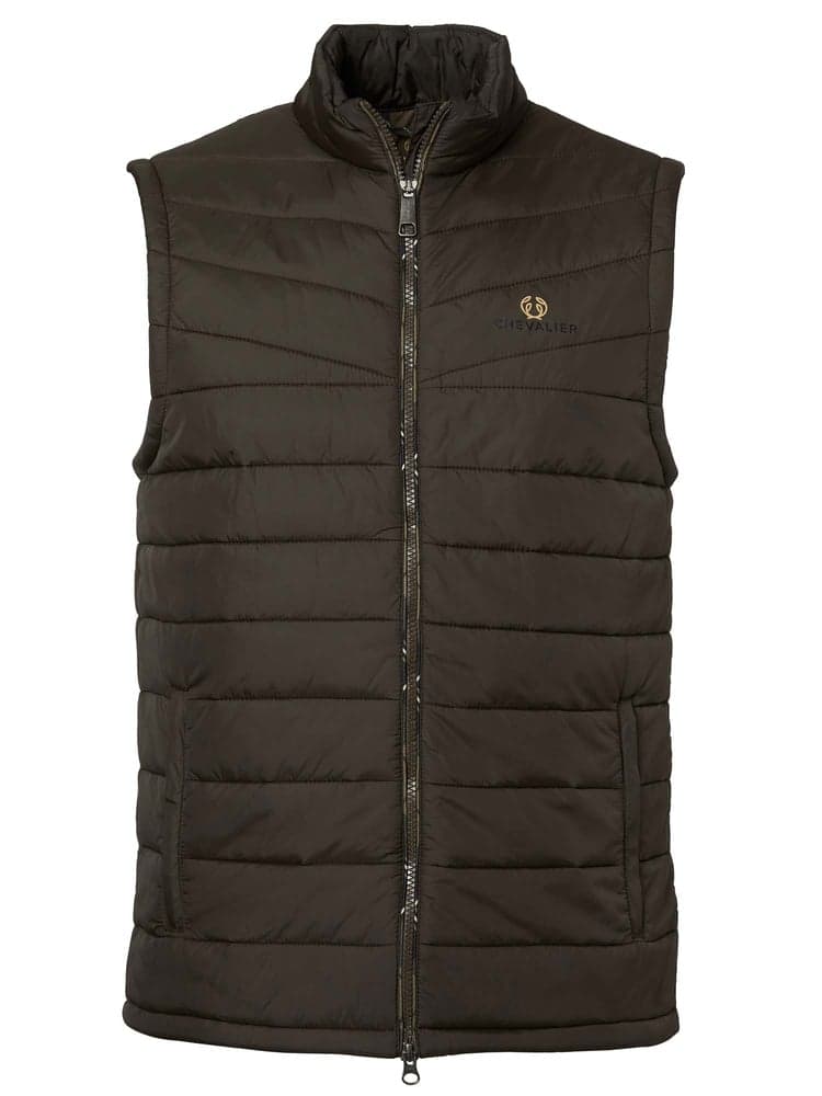 Quintin Padded Vest Men Leather Brown, view: 0