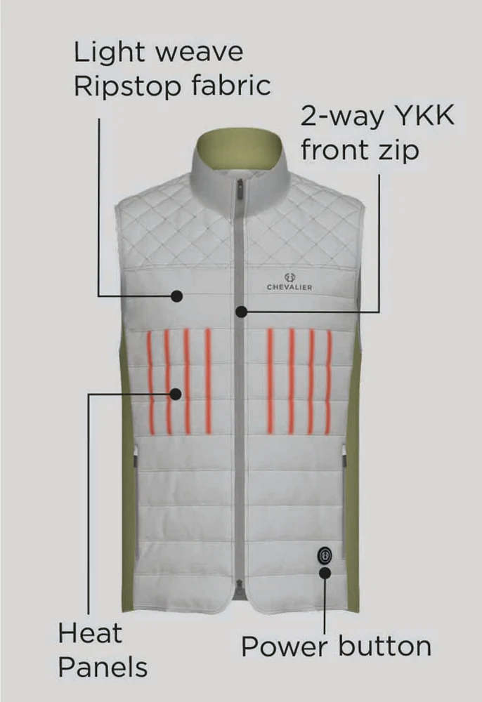 Ember Heat Vest Men Forest Green, view: 5