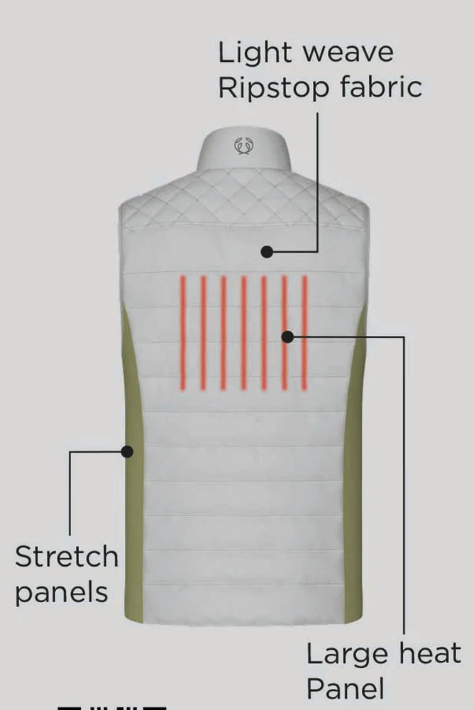 Ember Heat Vest Men Forest Green, view: 6