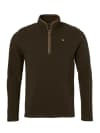 Beater Half Zip Fleece Pullover Men Dark Forest Green