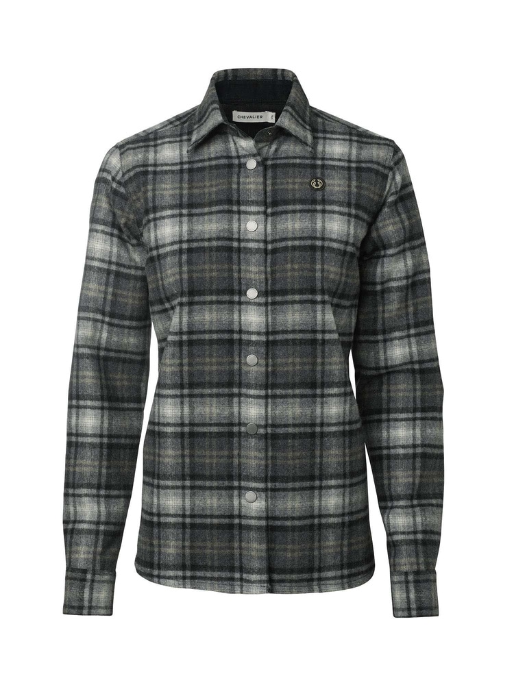productCard.productImage: Champ Wool Overshirt Women Charcoal Checked